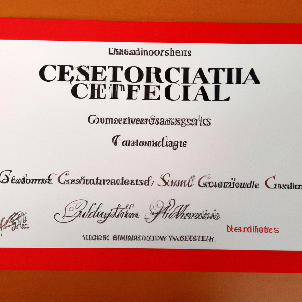 Certificato eccellenza clienti